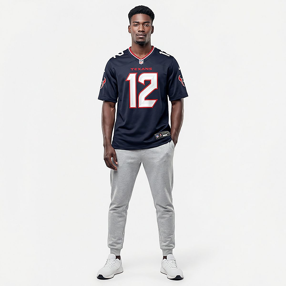 Nike Men's Texans Collins 12 Home Game Jersey | Academy