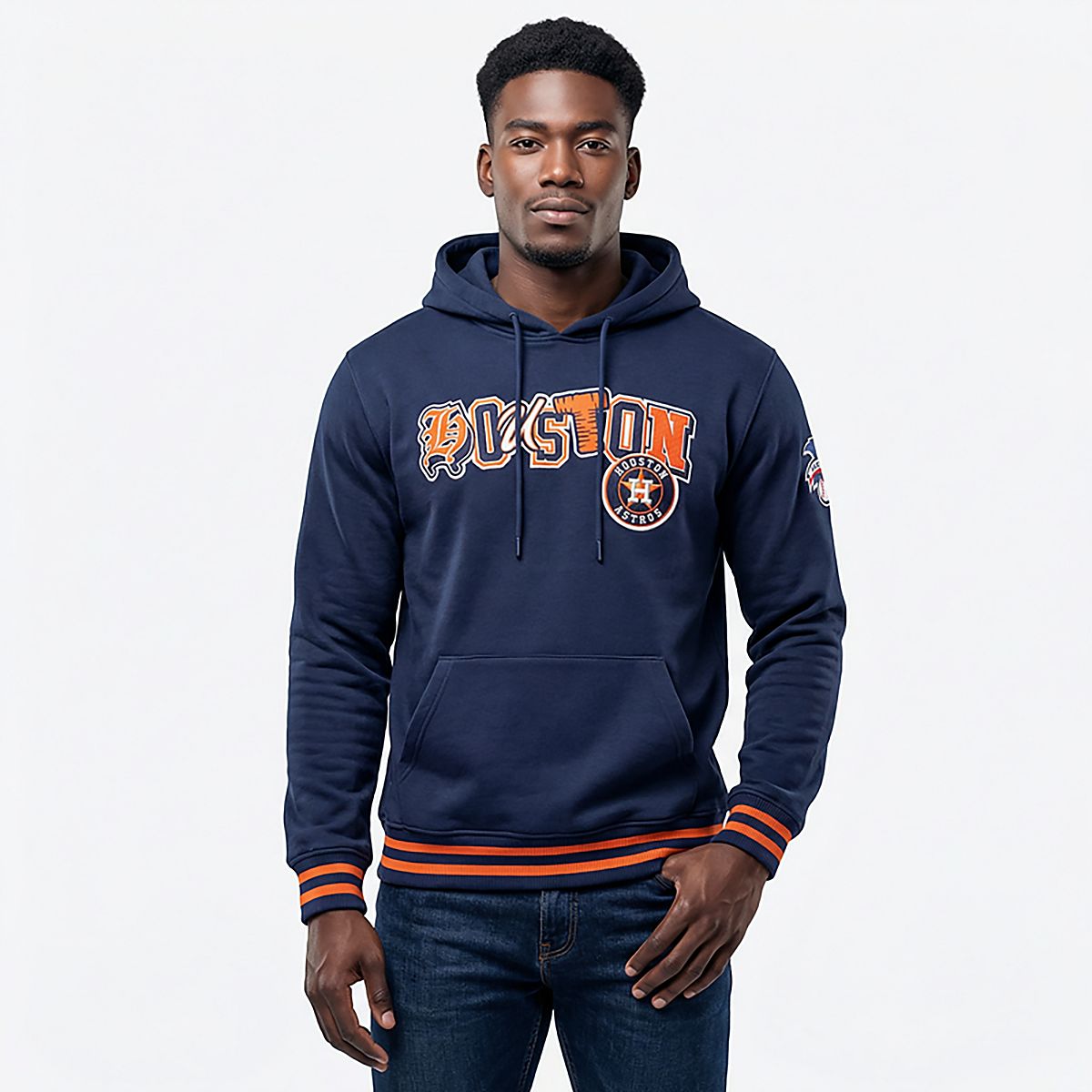 MLB Houston Astros XL フード付きウェア ネイビー Pro Standard Men's Houston Astros City Ransom Rib Fleece Long