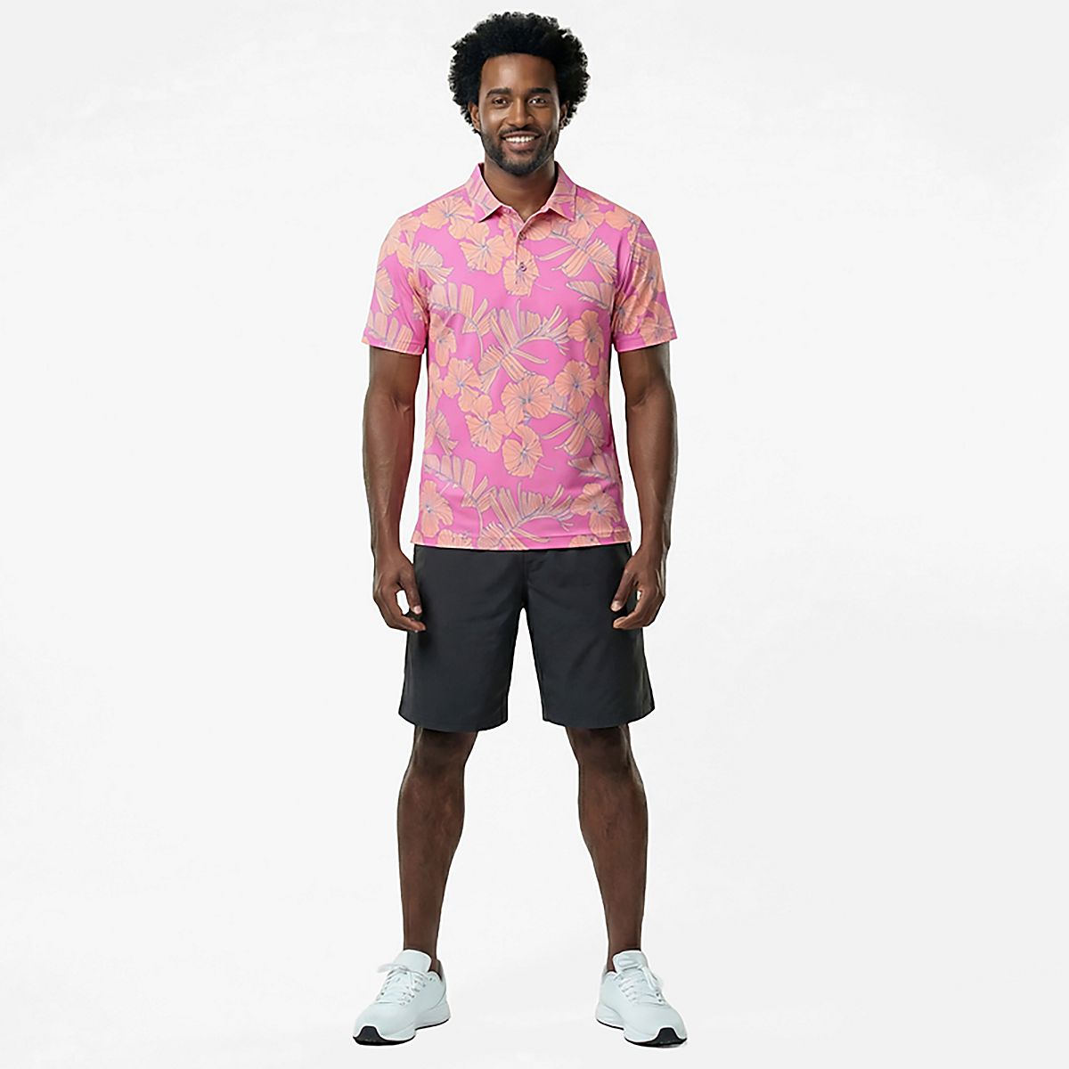 Chubbies Men's The Flamingo Flora Performance Polo Shirt | Academy