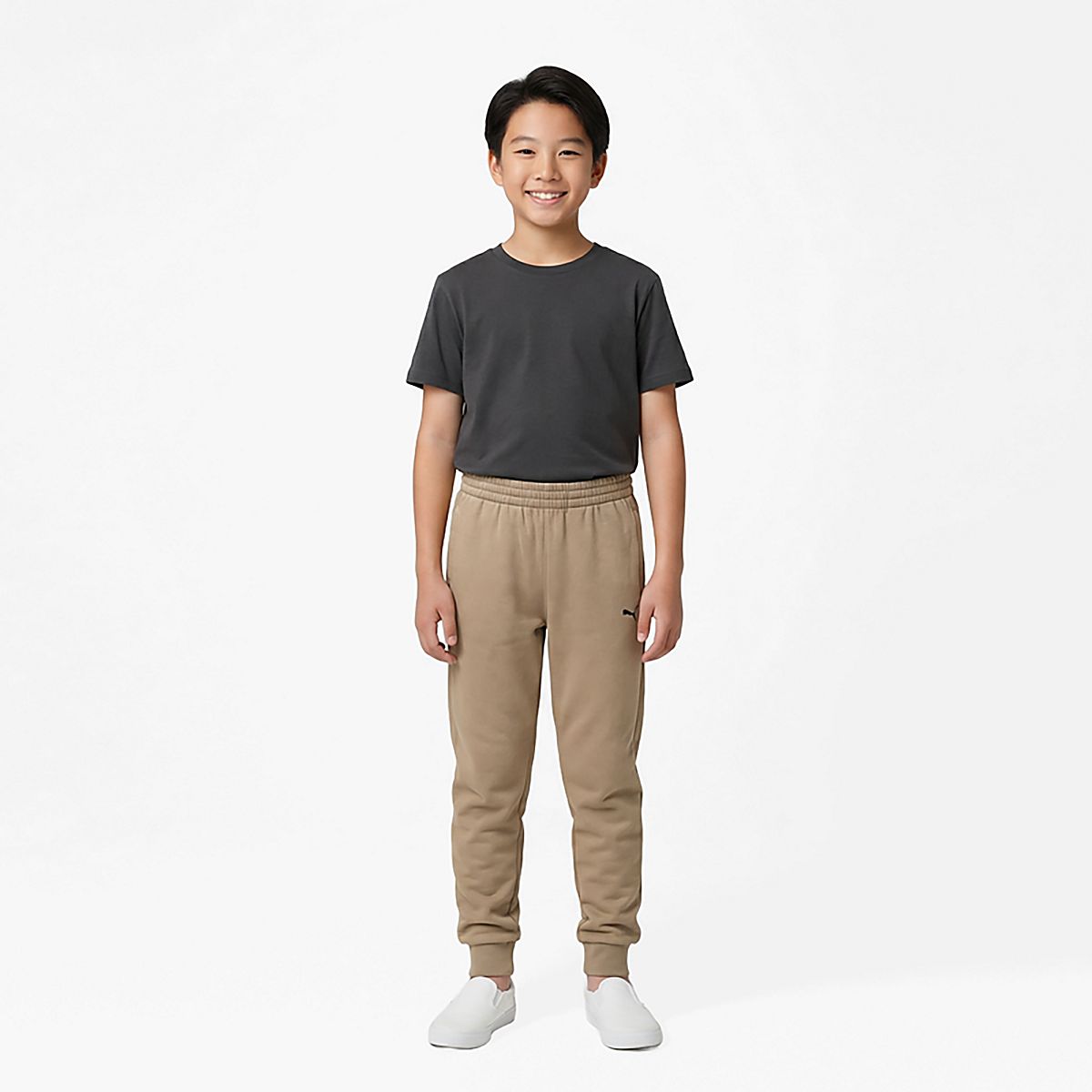 PUMA Boys’ Essentials Basics Poly Fleece Joggers
