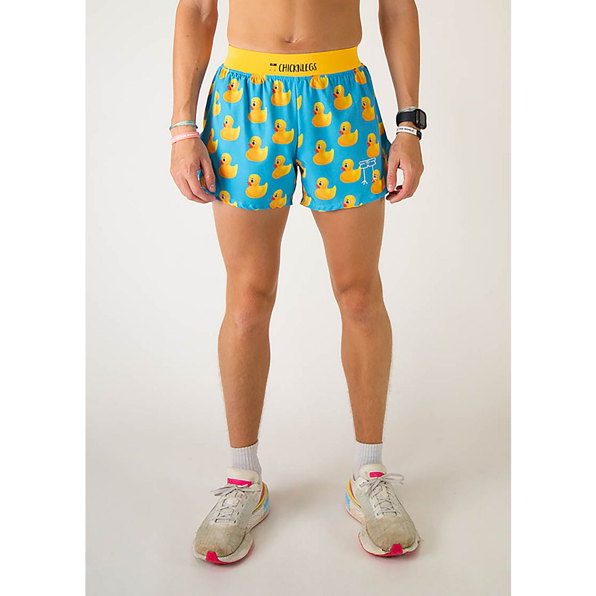 ChicknLegs Men's Rubber Ducky Half Split Shorts 4 in | Academy