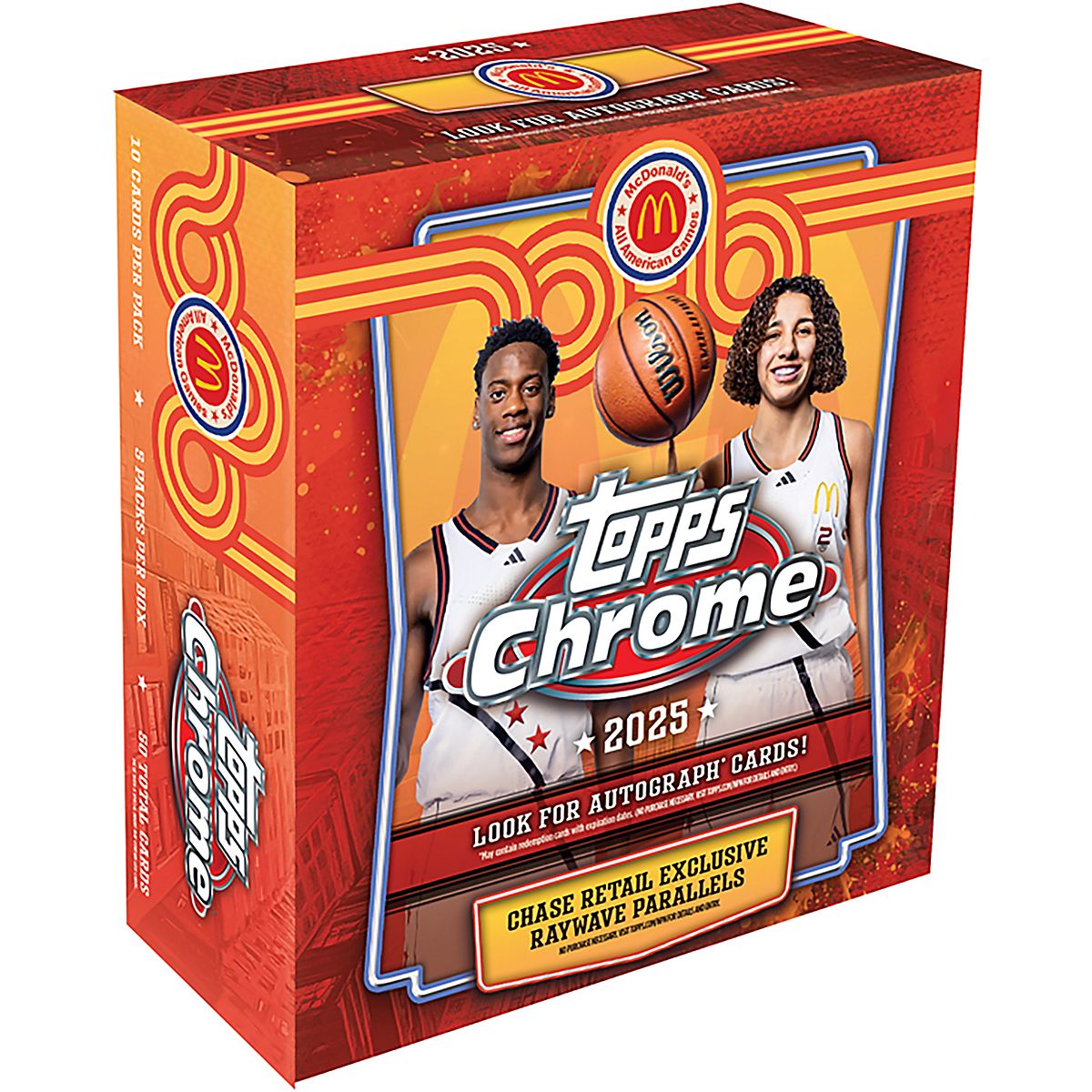 銀テ付OK! 3月7日 SUPER SHOW 10 アプグレトレカ Topps 2025 McDonald's All American Chrome Mega Box | Academy