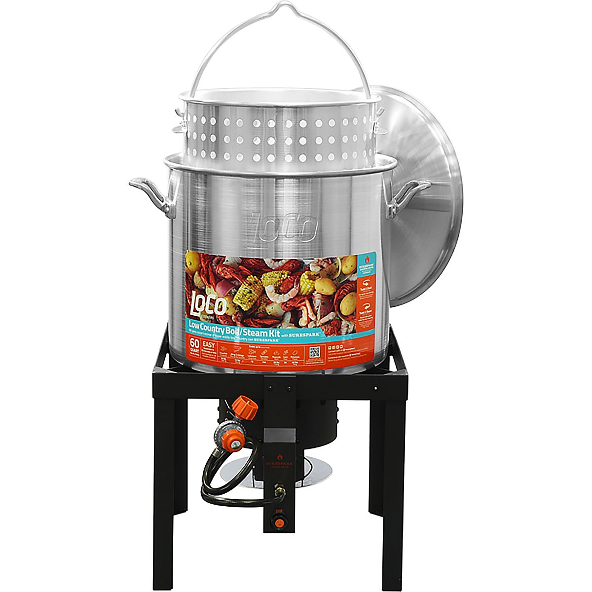 Loco Cookers 60 QT Boiling Kit with SureSpark | Academy