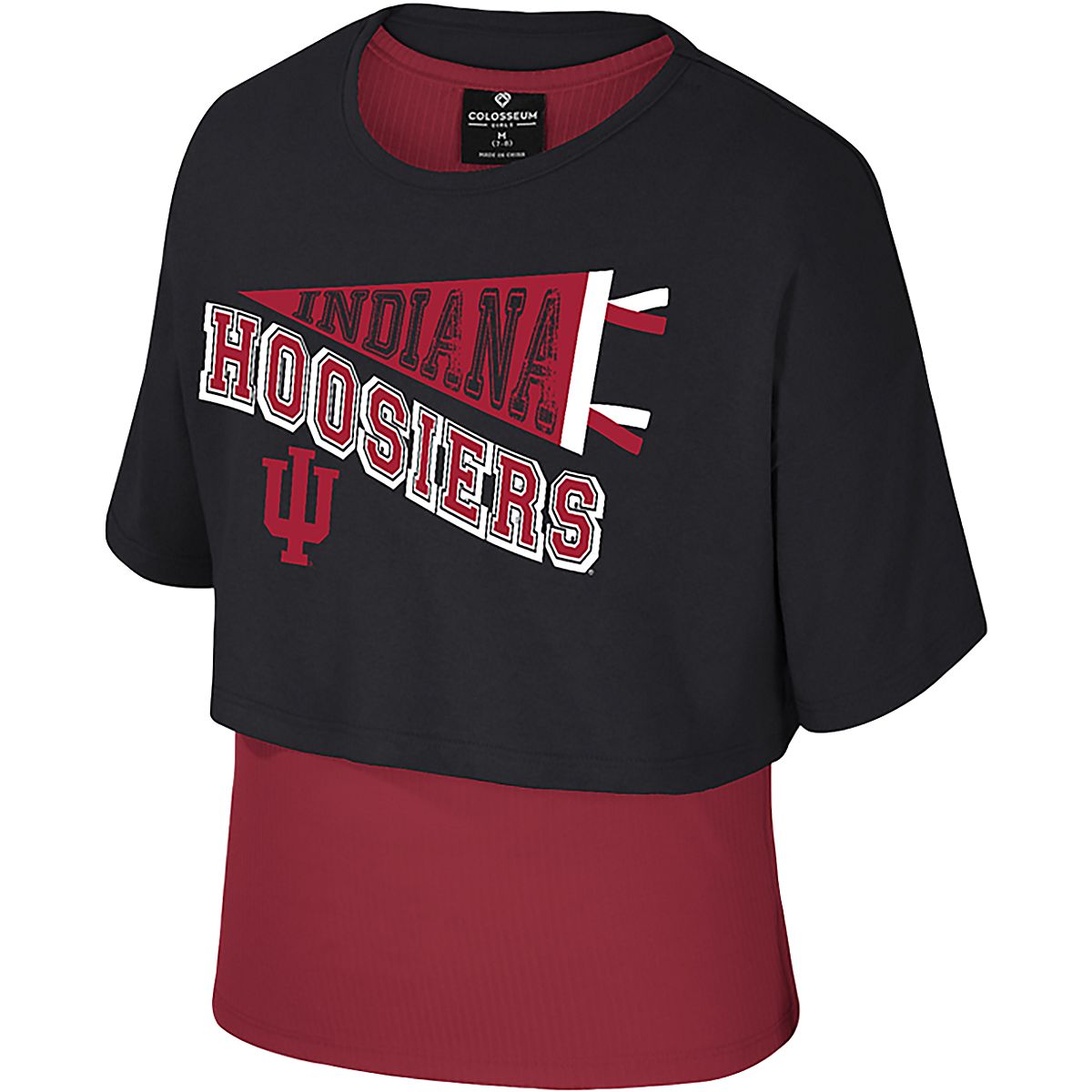 Colosseum Athletics Girls' Indiana University Riley 2Fer Graphic T ...