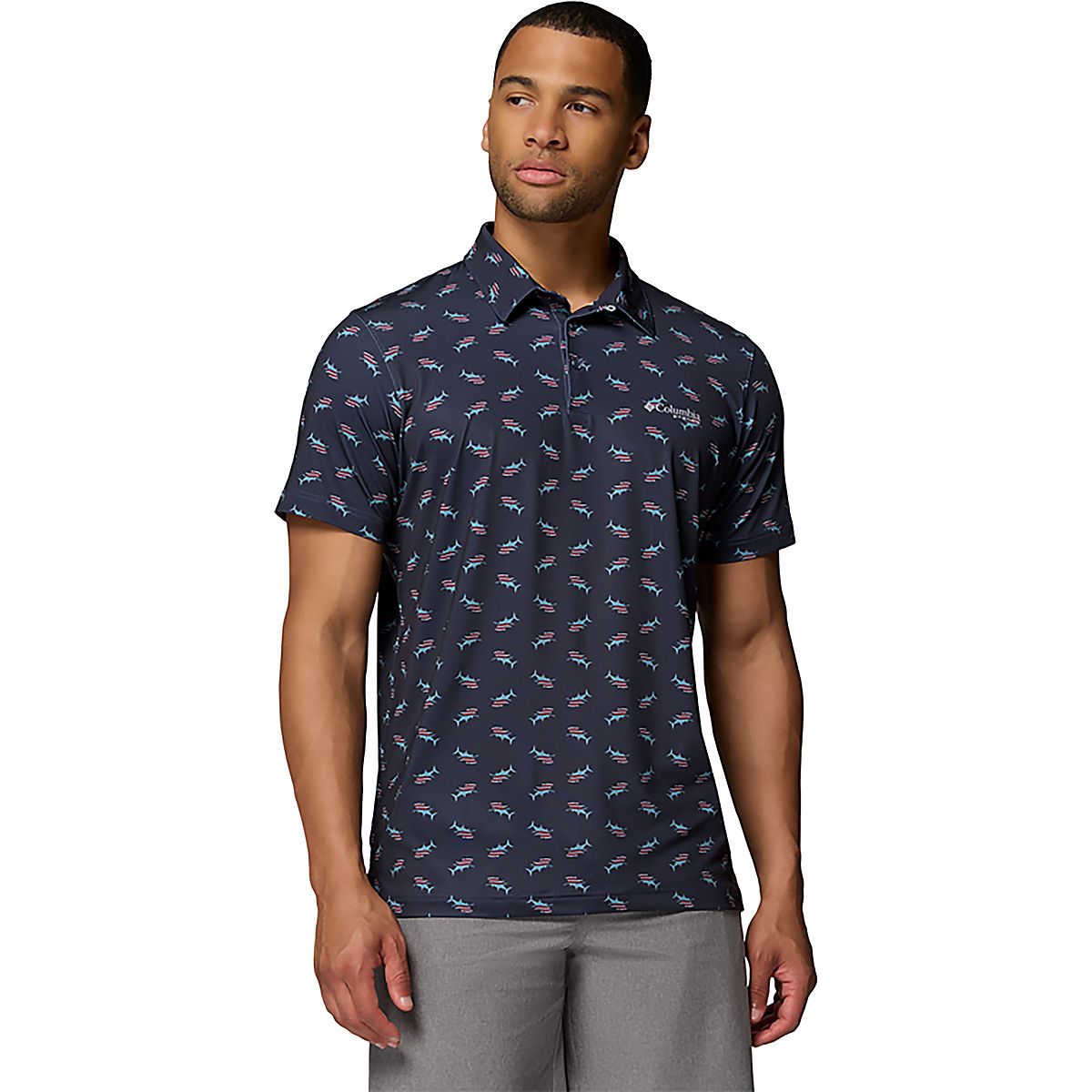バルマンオム11AW ボーダーカットソー S ネイビー　デカルナン期アーカイブ Columbia Sportswear Men's Super Slack Tide II Stretch Polo Shirt