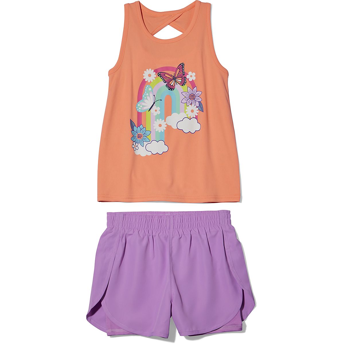 BCG Girls' 4-6X Rainbow 2 in 1 Short Set | Academy
