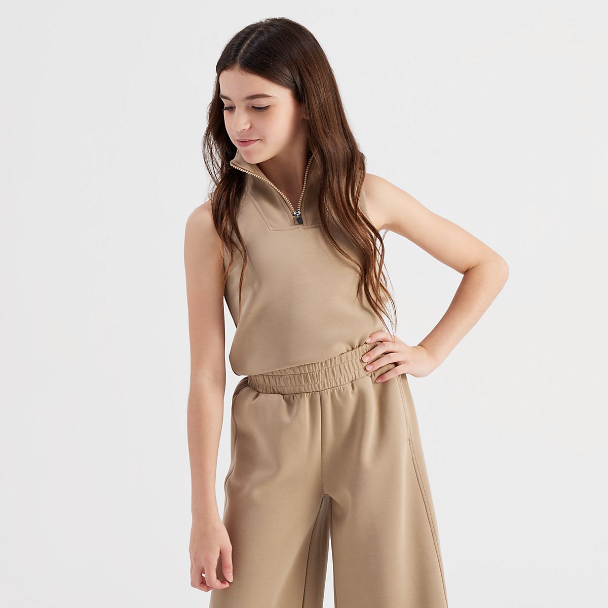 Freely Girls' Mia Sandwashed Zip Tank Top | Academy