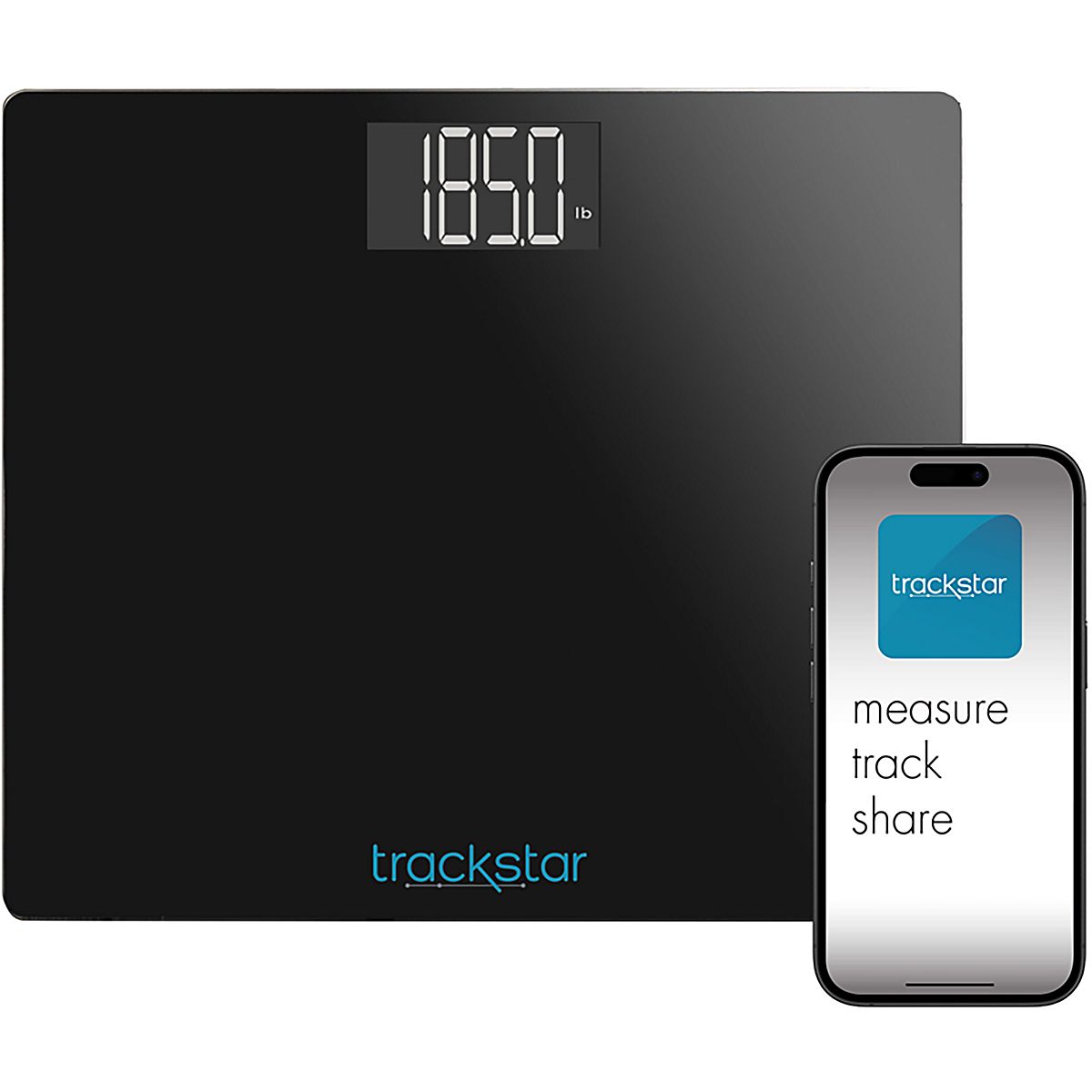 Trackstar Smart Wide Platform Digital Weight Scale | Academy