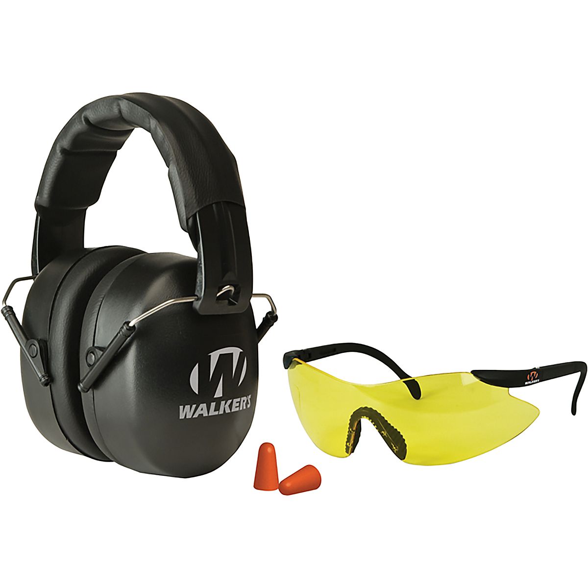 Walker’s EXT Range Shooting Muff Combo Kit Over‑the‑Head Hearing ...