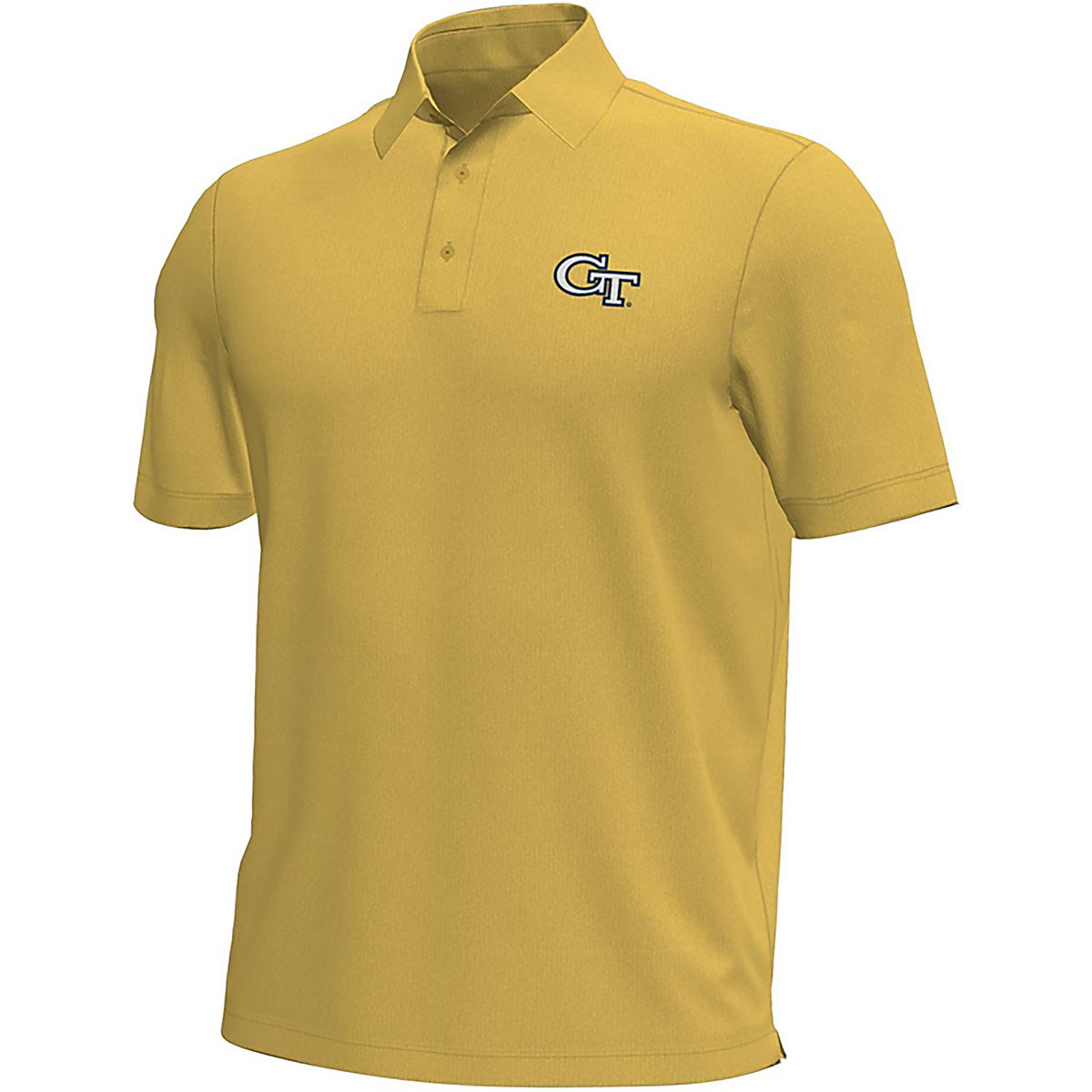 Under Armour Men's Georgia Tech Yellow Jackets Primary Logo LC Aura Solid Polo Shirt
