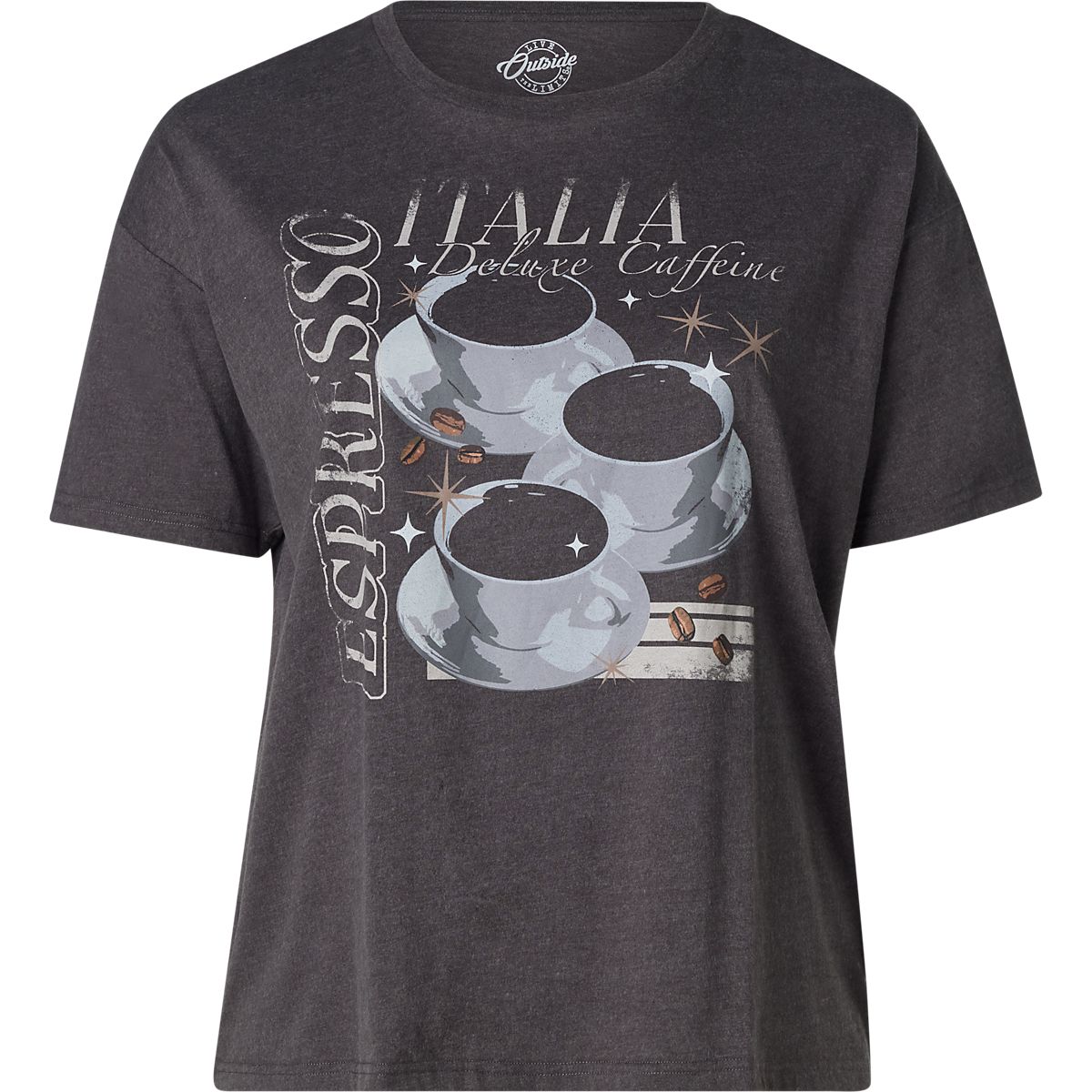 Live Outside the Limits Women's Cafe Italia Oversized Graphic T