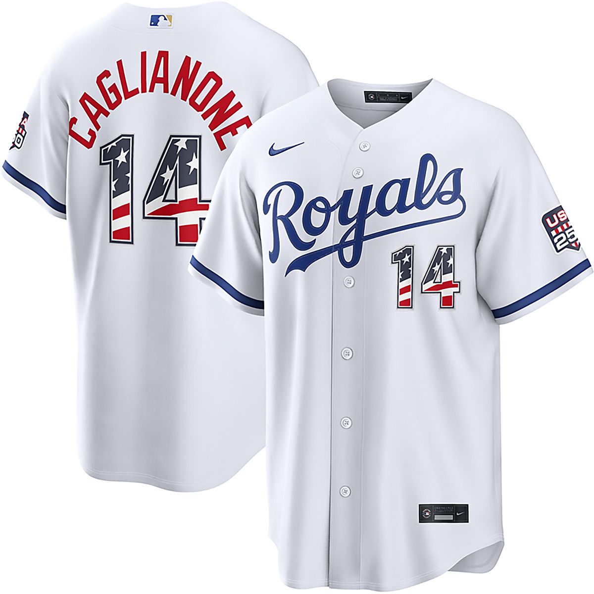 Nike Men's Kansas City Royals USA 250 4th of July Home Stadium