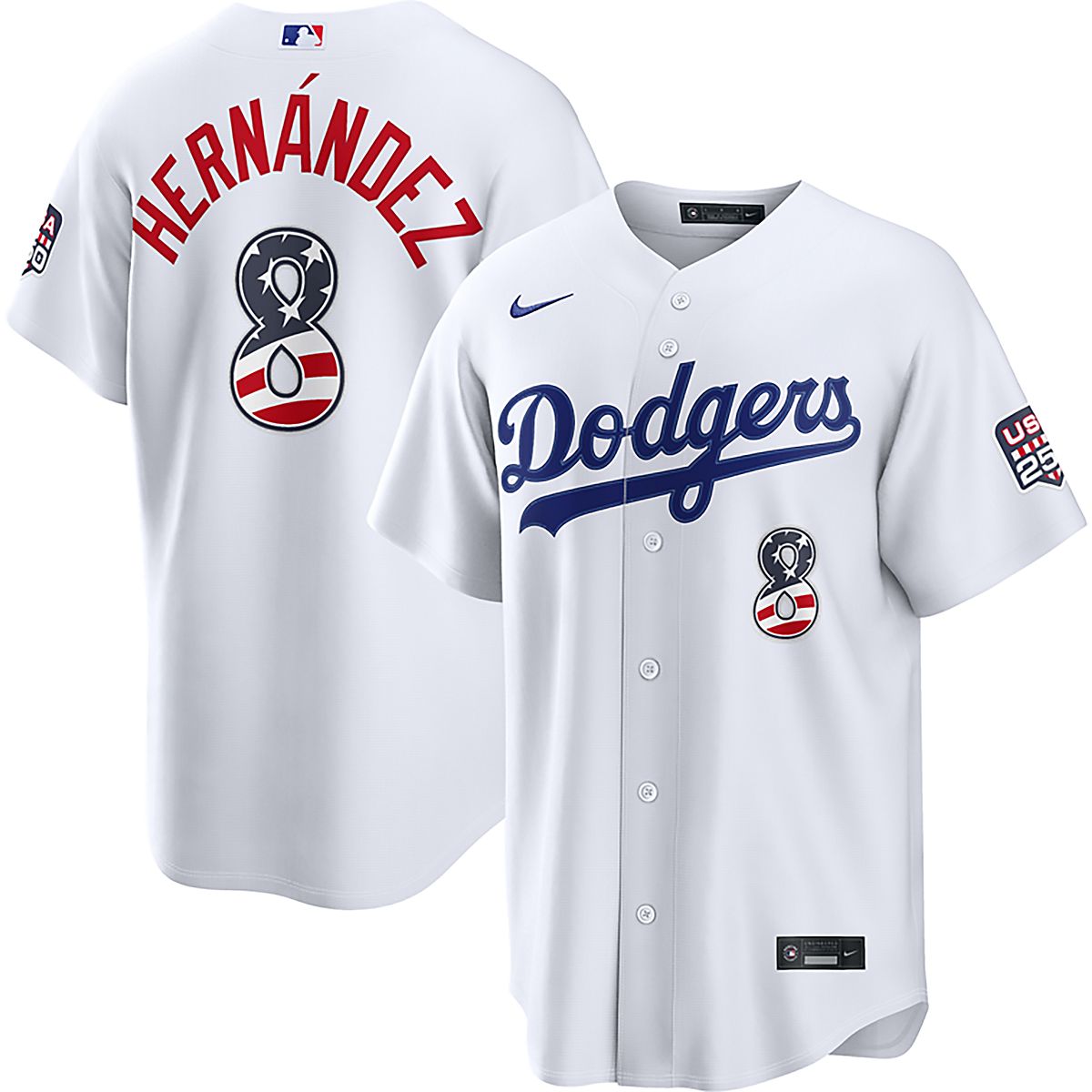 Nike Men's Los Angeles Dodgers USA 250 4th of July Home Stadium