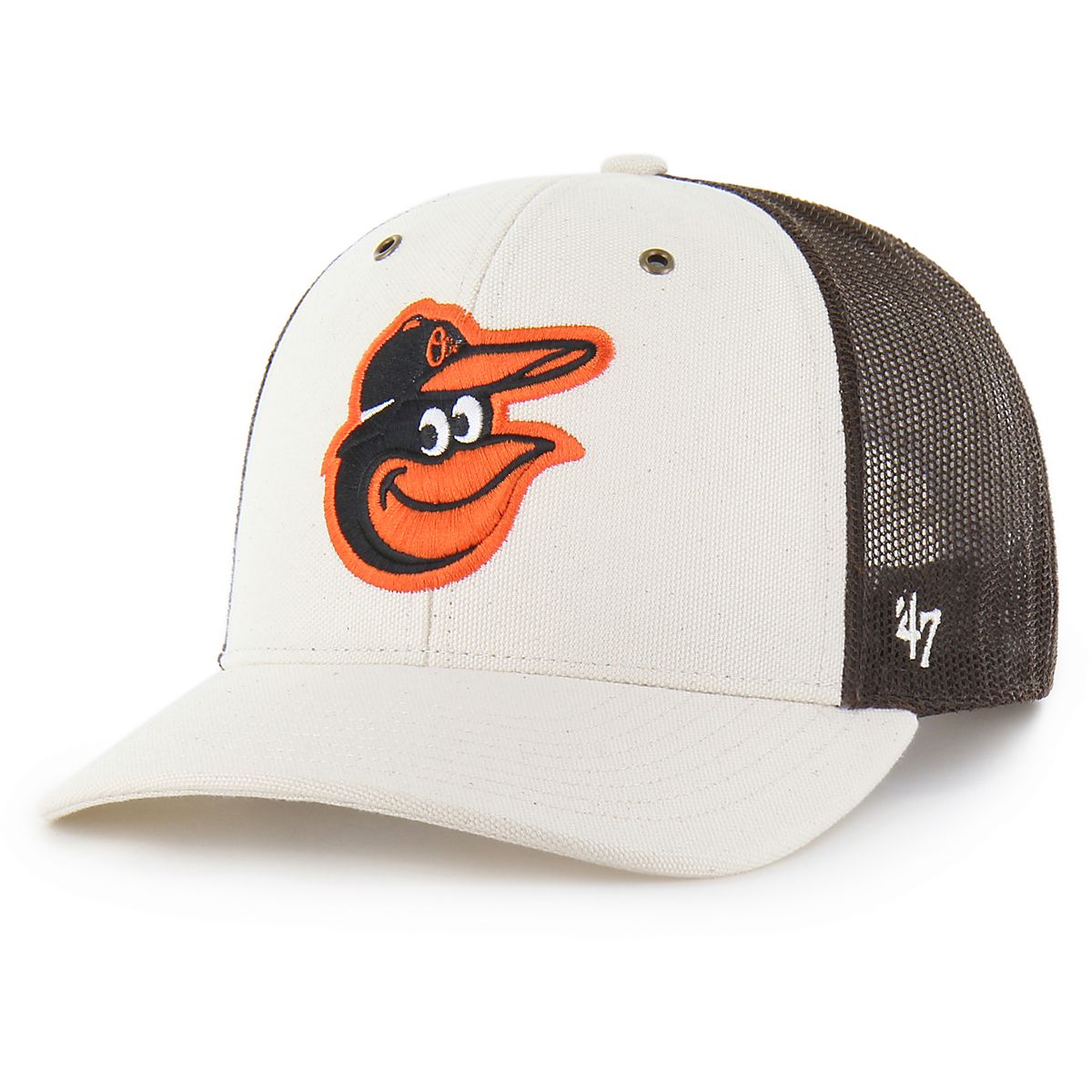 47 Adults' Orioles Carhartt Undyed Trucker Cap | Academy