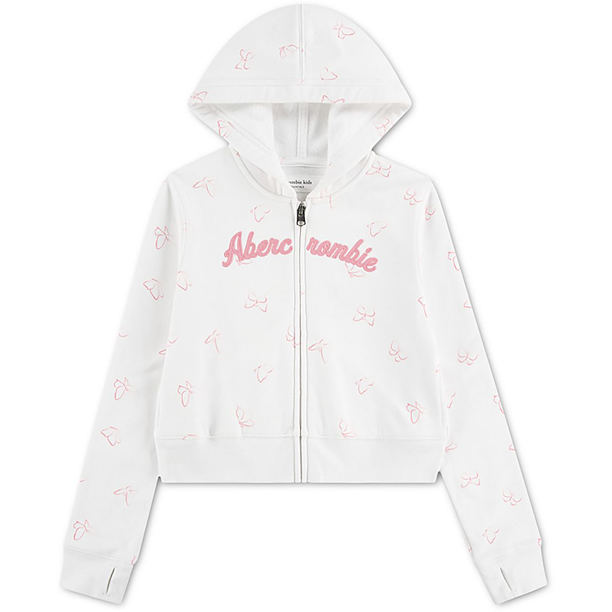 Abercrombie & Fitch Girls' Full‑Zip Printed Hoodie | Academy