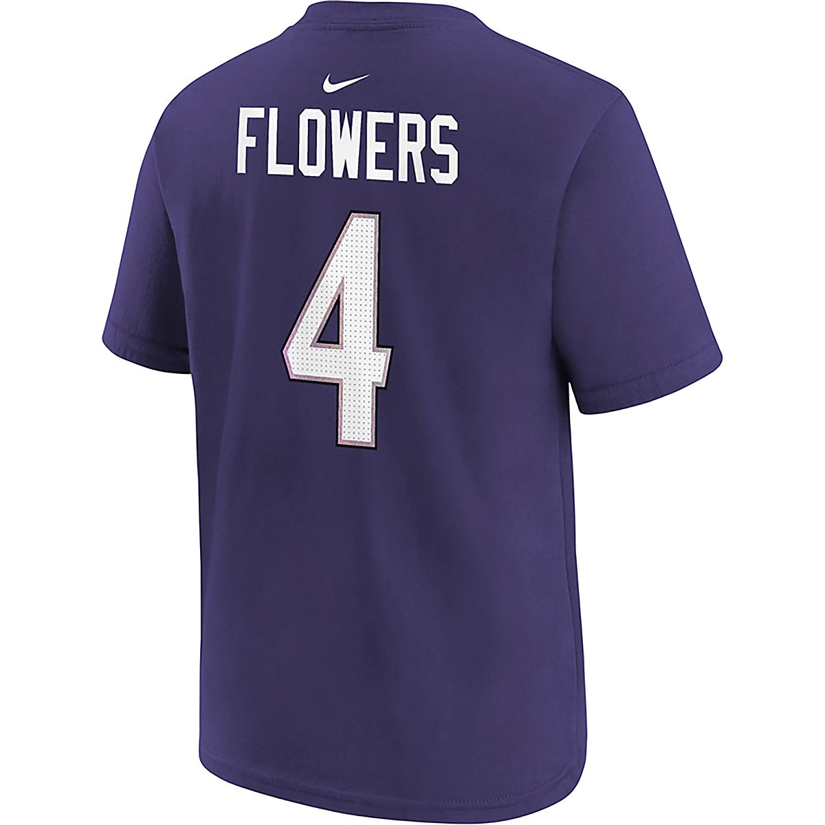 Nike Boys' Baltimore Ravens Zay Flowers #4 Home Graphic T-shirt