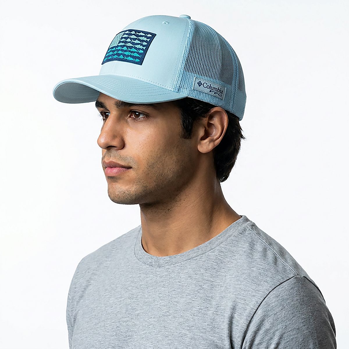 Columbia Sportswear Men's PFG Mesh Snap Back Fish Flag Cap | Academy