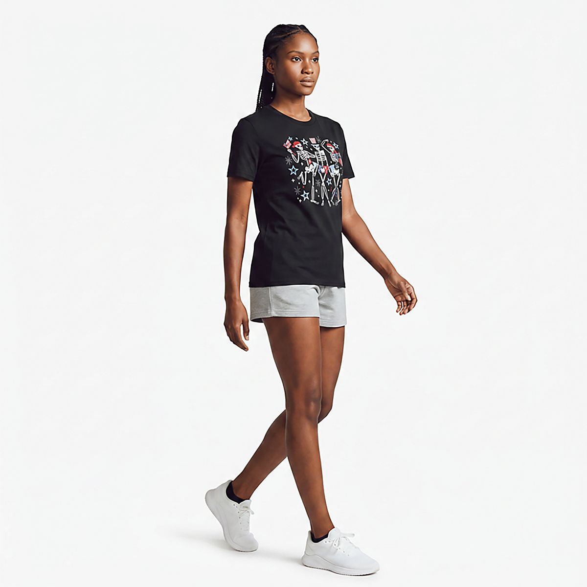 Academy Sports + Outdoors Women's Americana USA Skeletons T-shirt