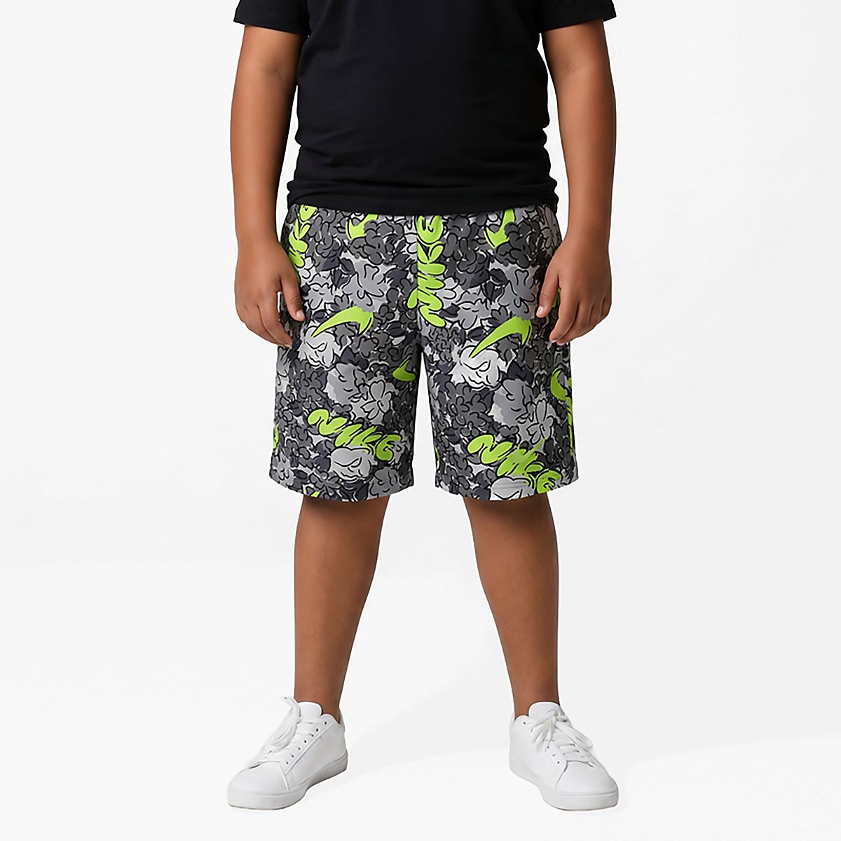 Nike Boys' Breaker Floral Allover Print Volley Swim Shorts 4 in