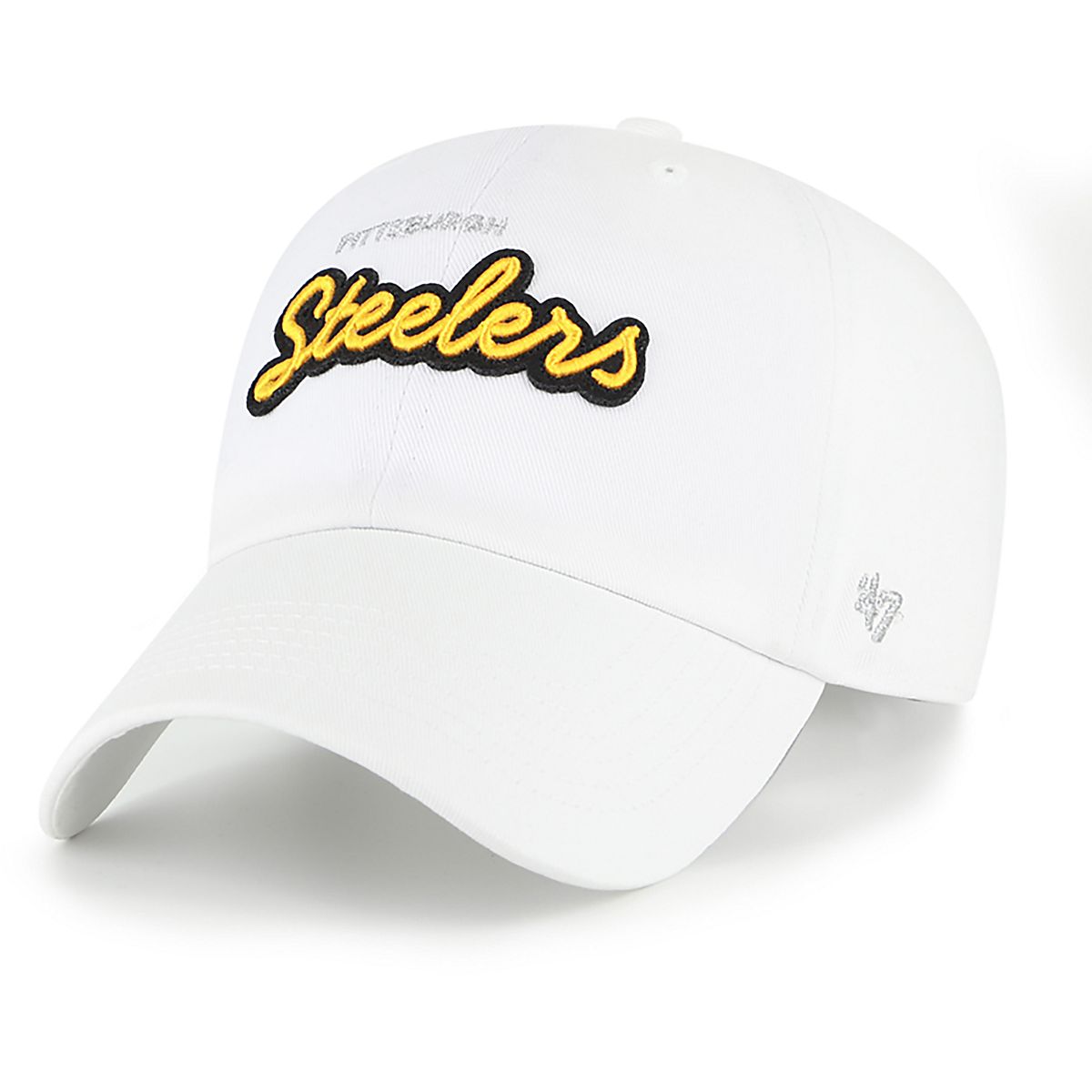 47 Women's Brand Pittsburgh Steelers Trendy Script Clean Up Cap