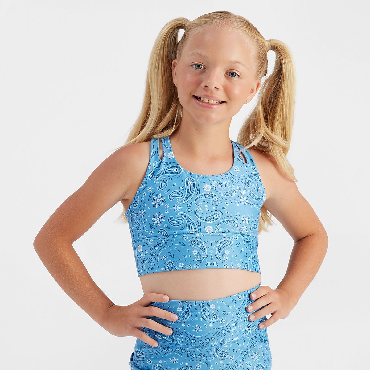 Freely Girls' James Luxe Pretty Paisley Sport Bra