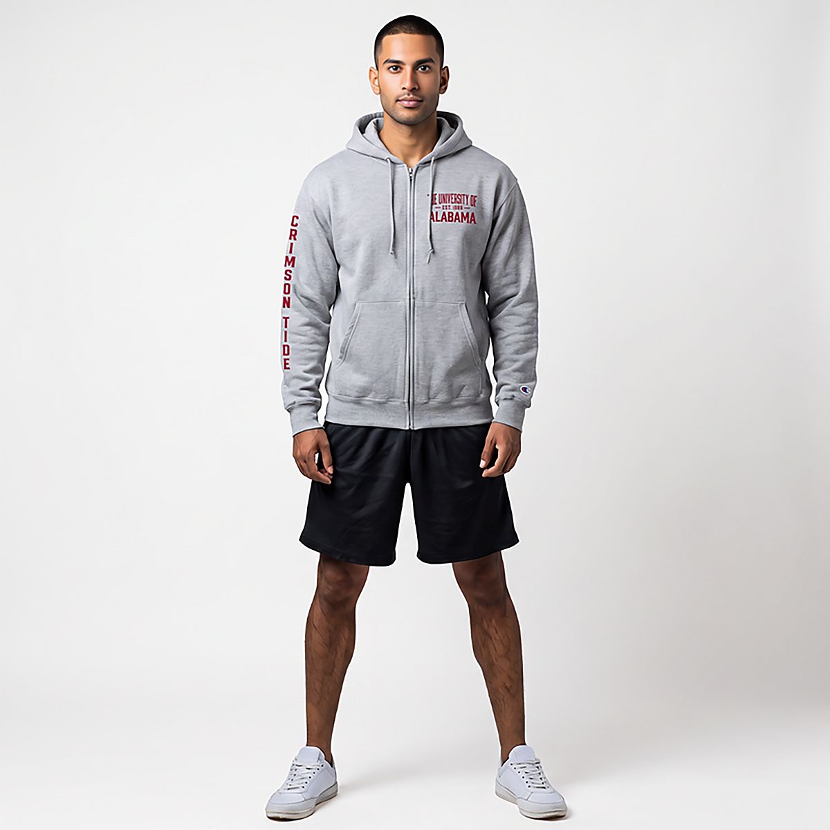 Champion Alabama Crimson Tide Varsity Powerblend Full-Zip Fleece