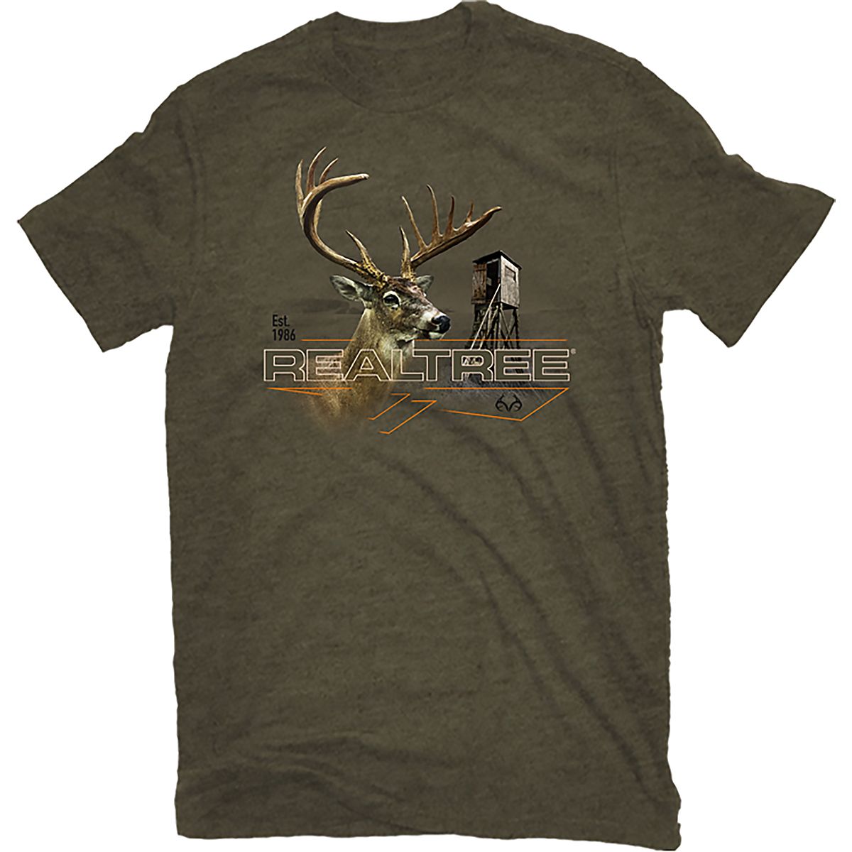 Realtree Outfitters Men's Deer Head Deer Stand T-shirt