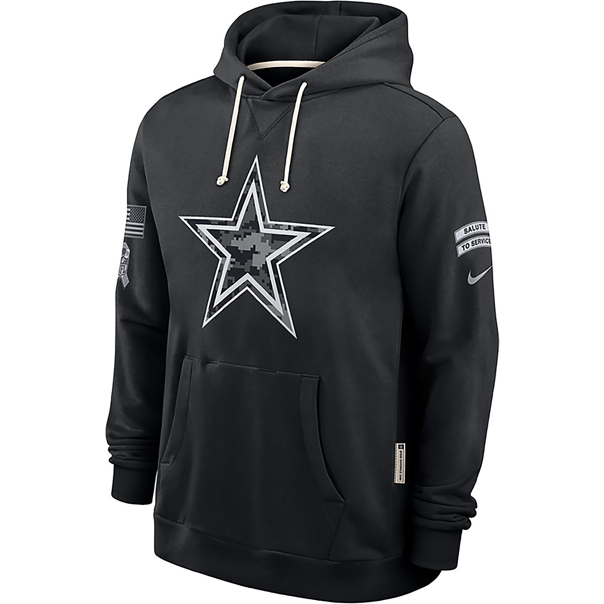 Nike Men's Cowboys Dri-FIT Salute to Service Sideline Pullover Hoodie ...