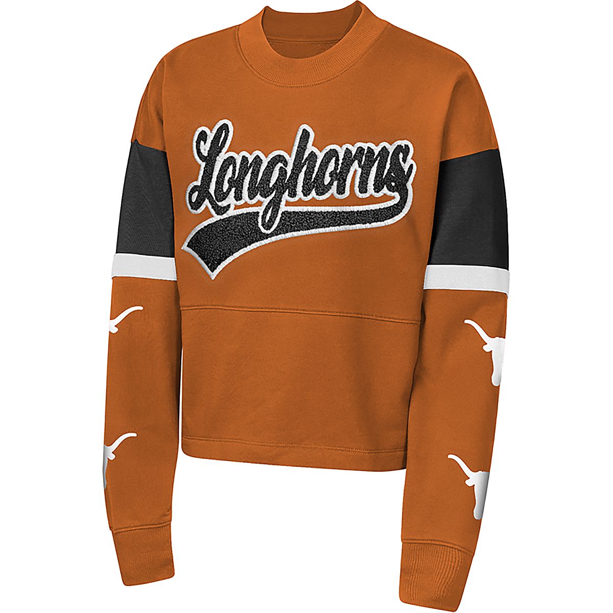 Outerstuff Girls' University of Texas Formation Mixed Media Sweatshirt
