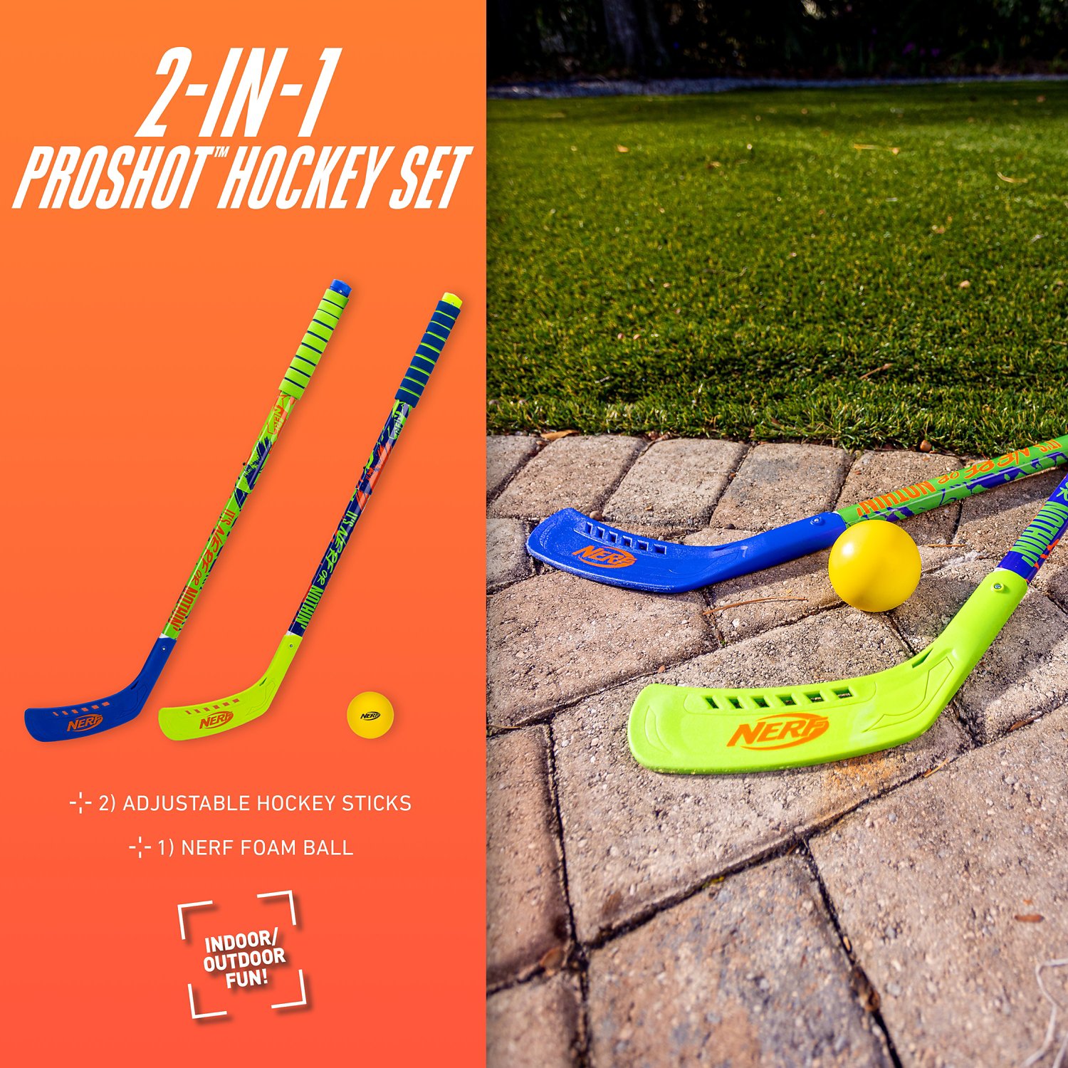 NERF Proshot Kids 2-Player Hockey Set | Academy