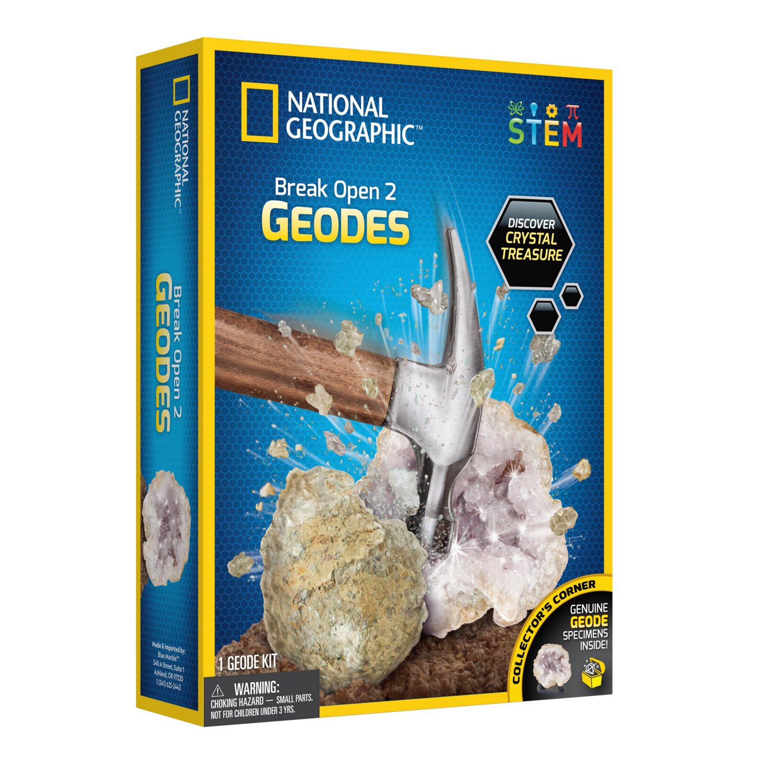 National Geographic Break Your Own Geode 2Piece Kit Academy