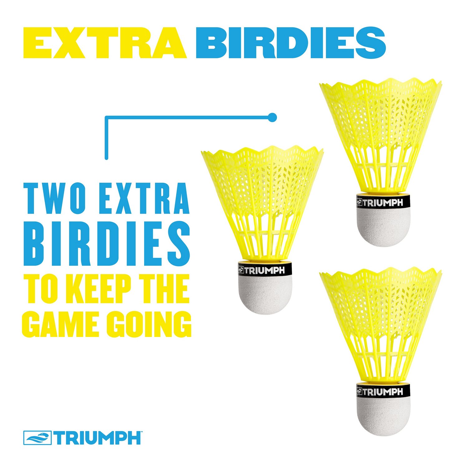 Triumph 2-Player Badminton Racquet Set | Academy