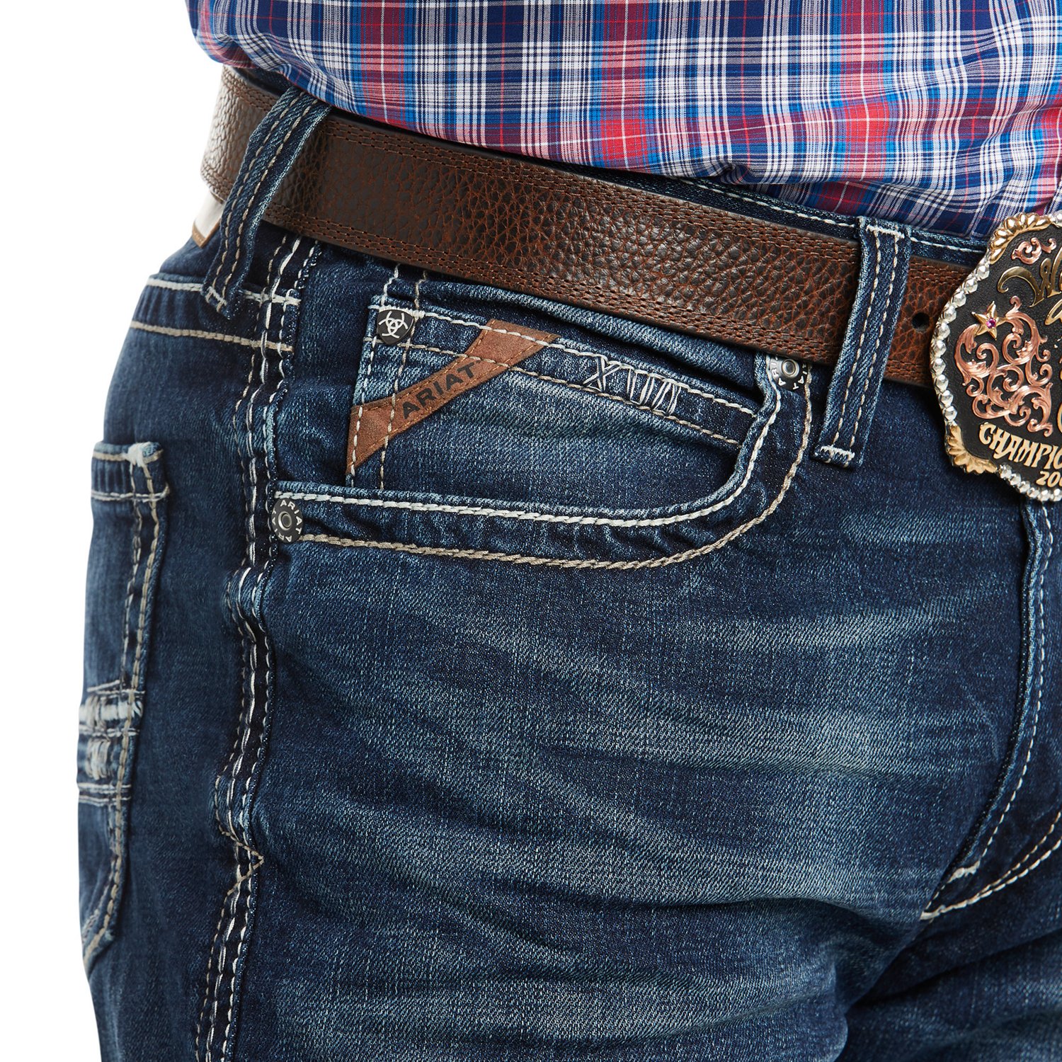 Ariat Men's M4 Low Rise Stretch Adkins Boot Cut Jeans | Academy
