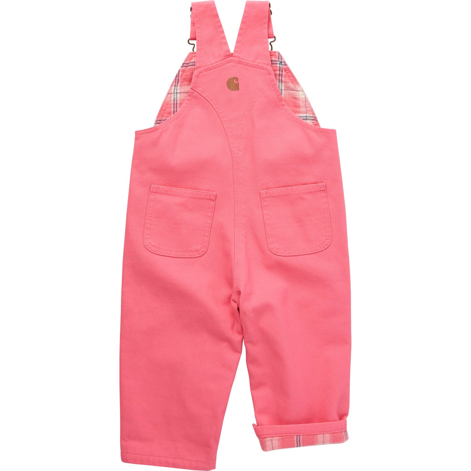 Carhartt Infant Girls' Flannel-Lined Canvas Bib Overalls | Academy