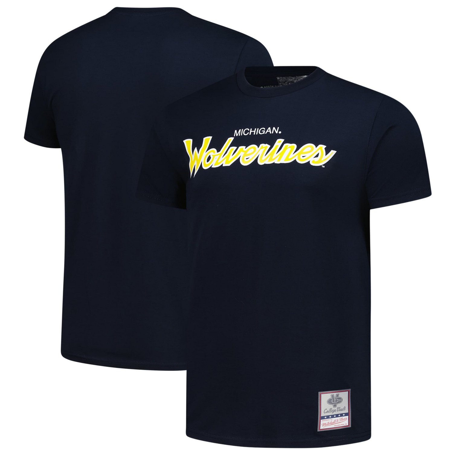 Mitchell Ness Michigan Wolverines Elite Script T-Shirt | Academy