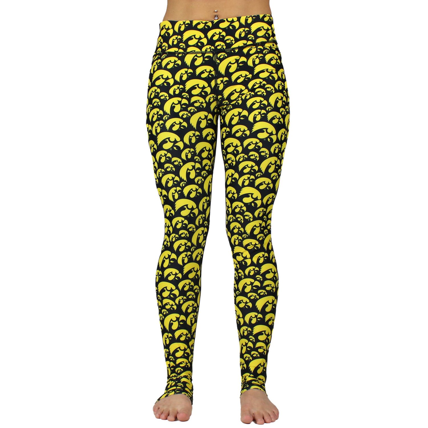 ZooZatz Iowa Hawkeyes Stacked Mascot Leggings | Academy