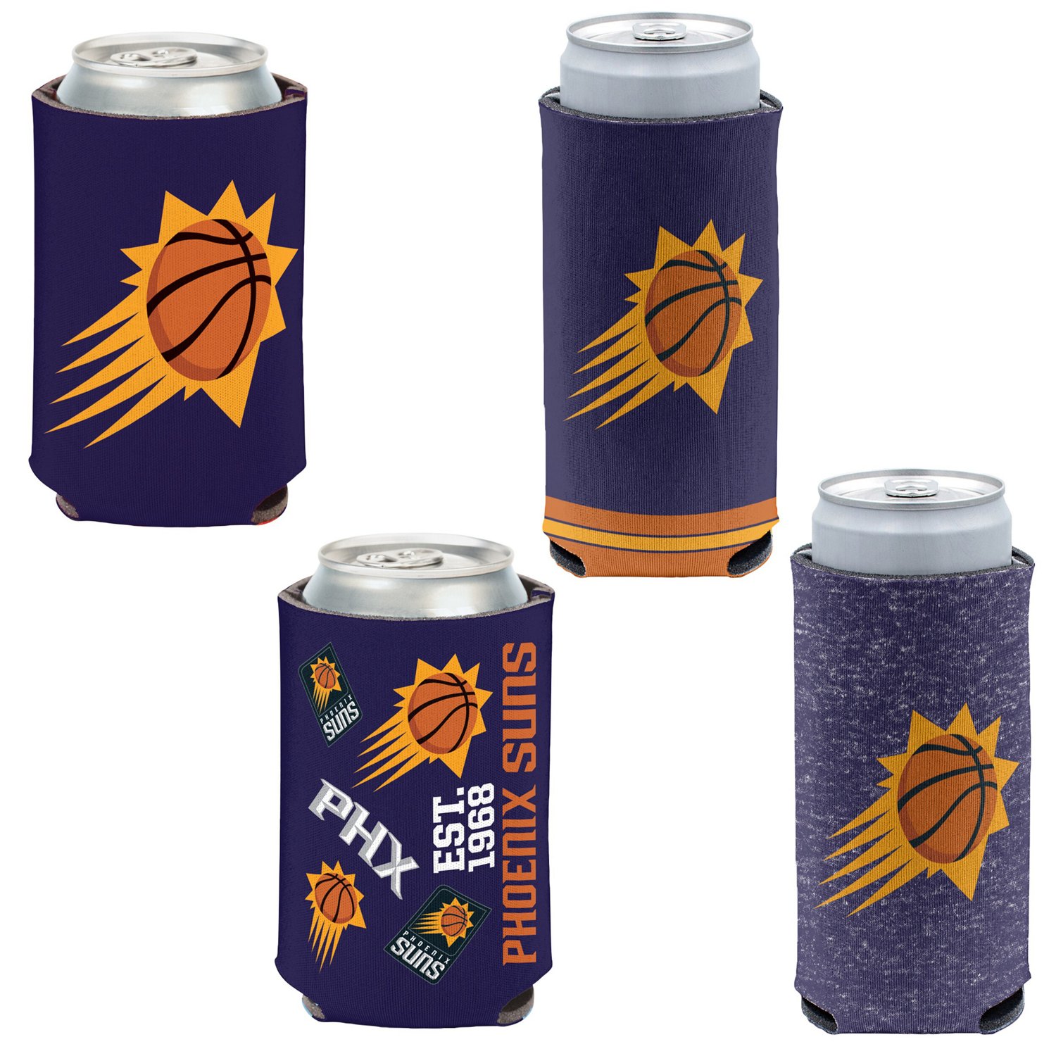 WinCraft Phoenix Suns 4-Pack 12oz Can Slim Can Cooler Set | Academy