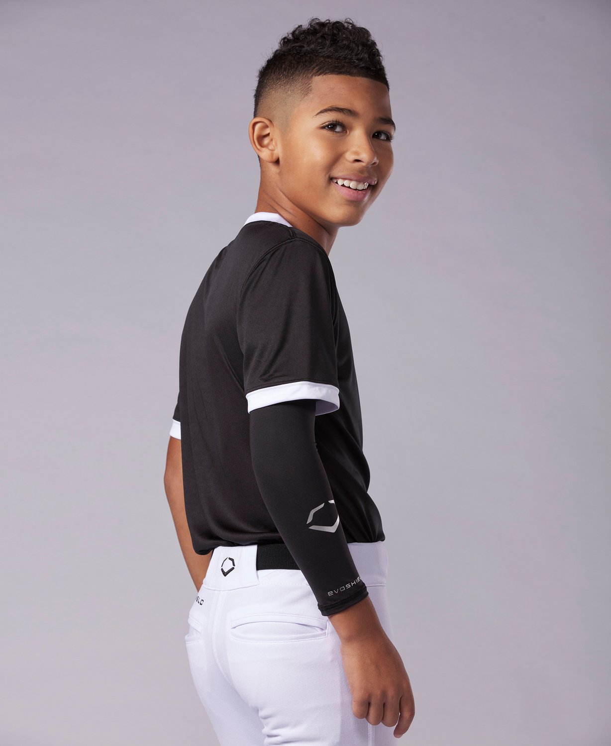 EvoShield Youth Solid Compression Baseball Pitcher Arm Sleeve Academy