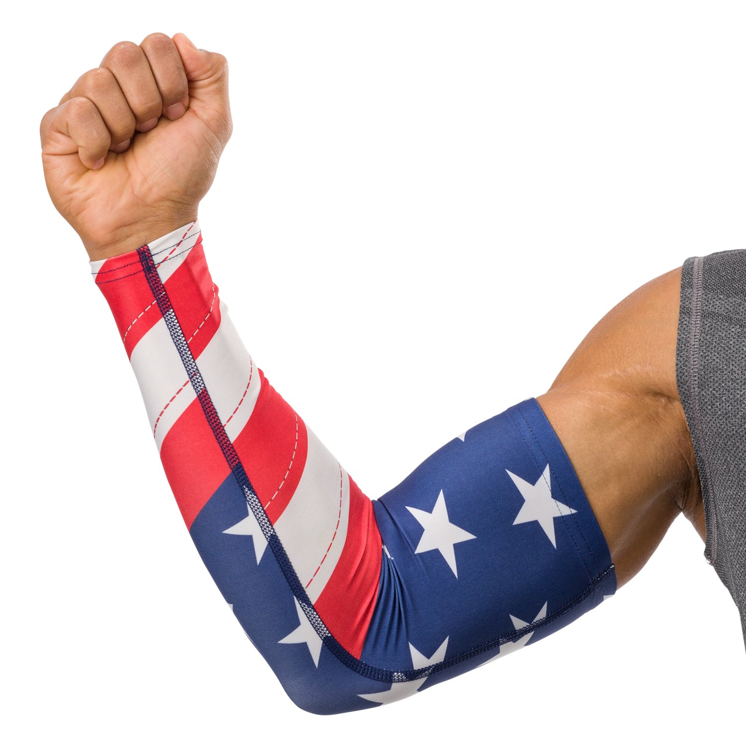 Shock Doctor Youth Showtime Stars and Stripes Compression Arm Sleeve ...