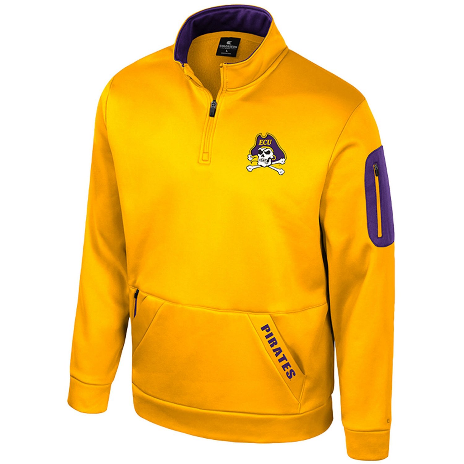 Colosseum ECU Pirates Mainframe Fleece Quarter-Zip Jacket | Academy