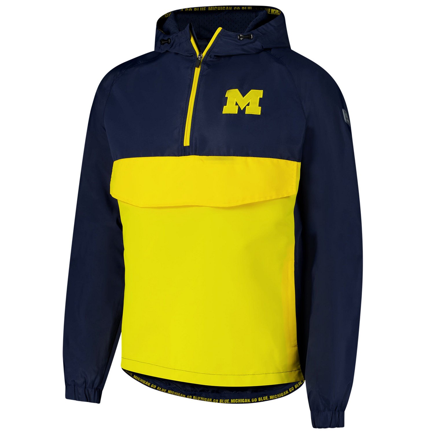Colosseum Michigan Wolverines Reloaded Anorak Half-Zip Jacket | Academy