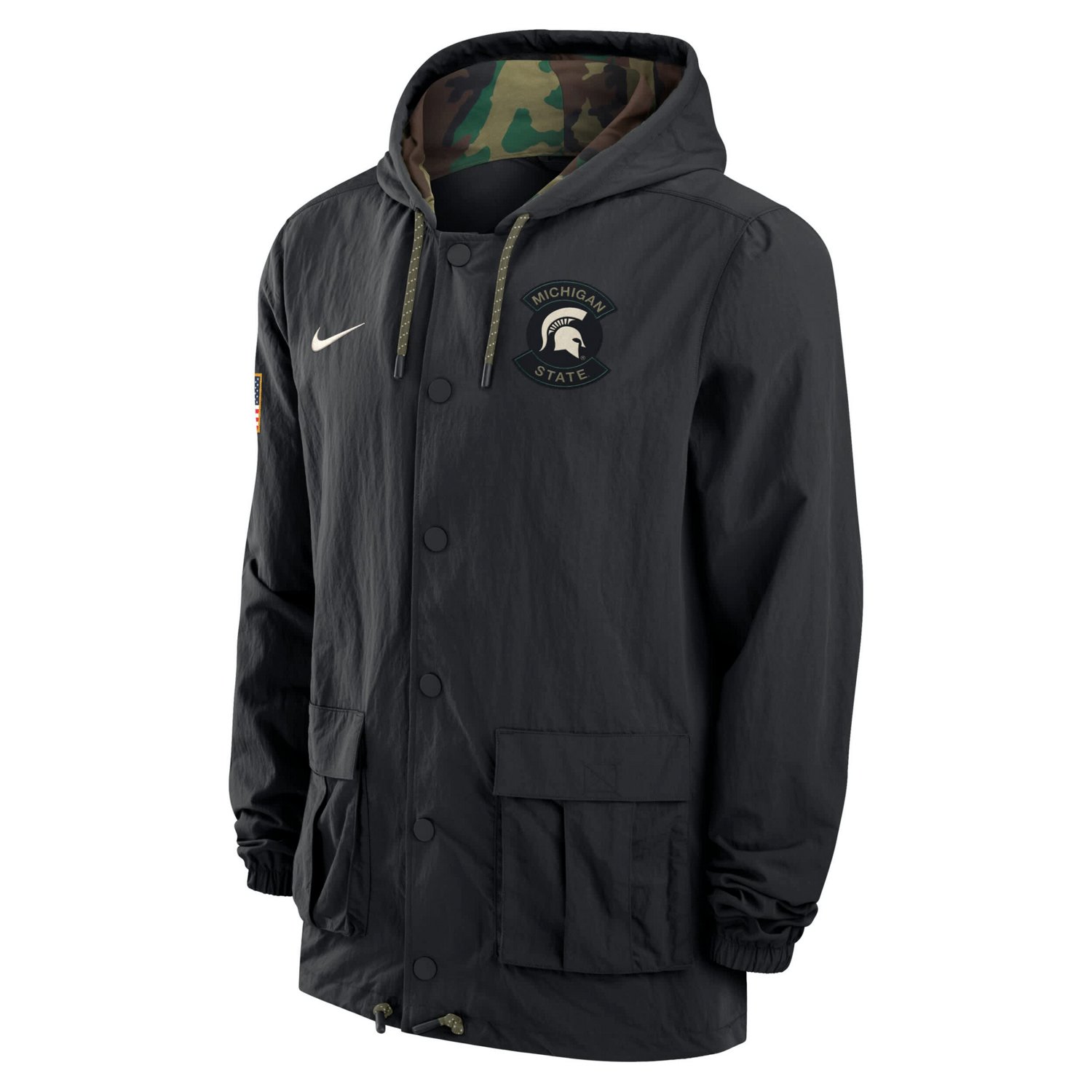 Nike Michigan State Spartans 2025 NCAA Military Appreciation Full-Snap ...
