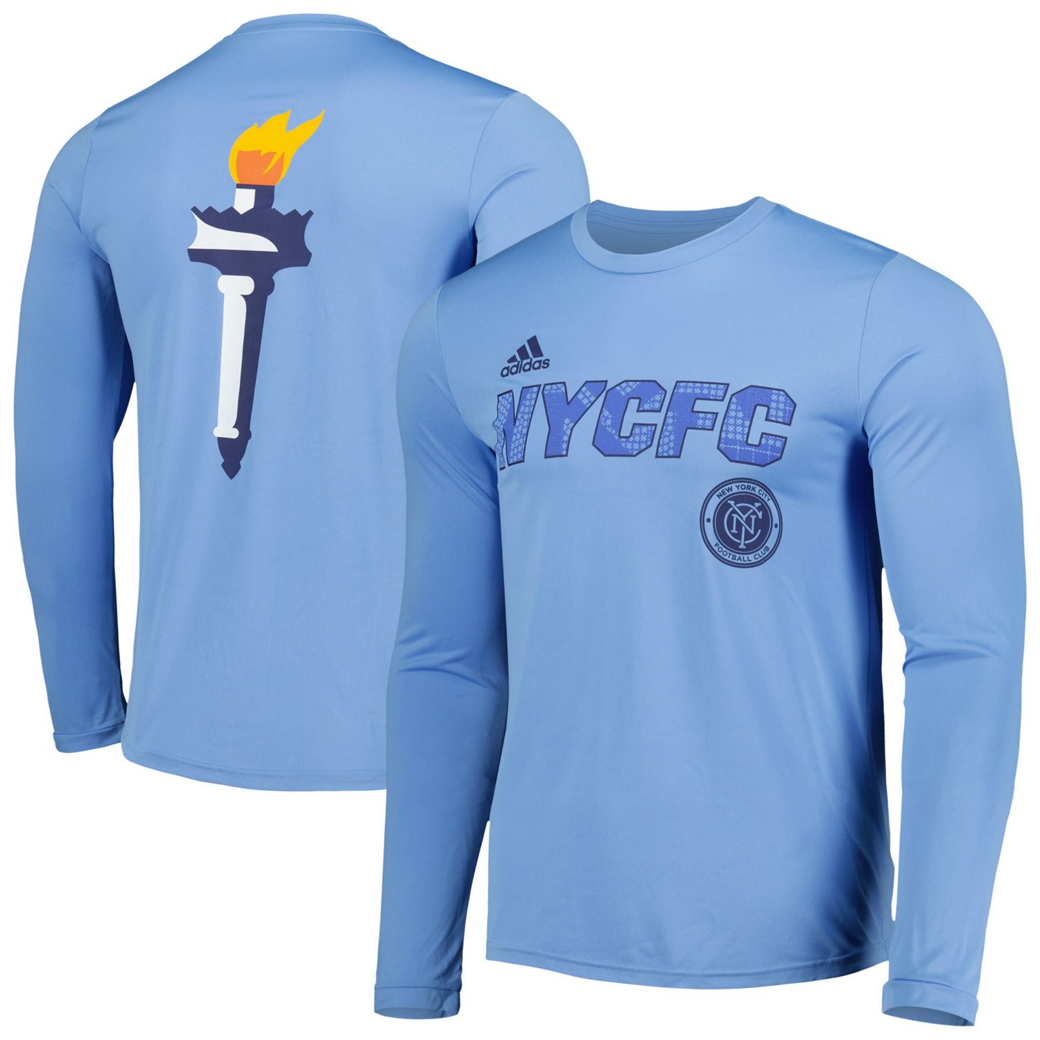 adidas Sky New York City FC Jersey Hook AEROREADY Long Sleeve T-Shirt ...