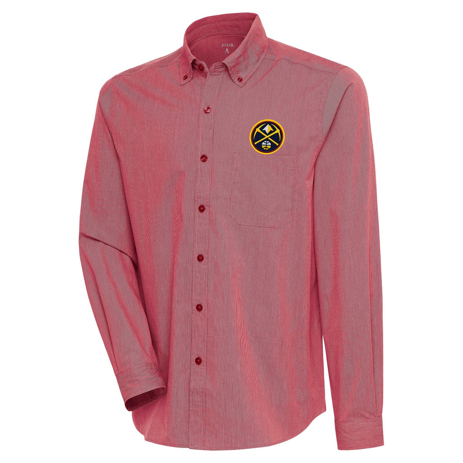 Antigua Denver Nuggets Compression Button-Down Shirt | Academy