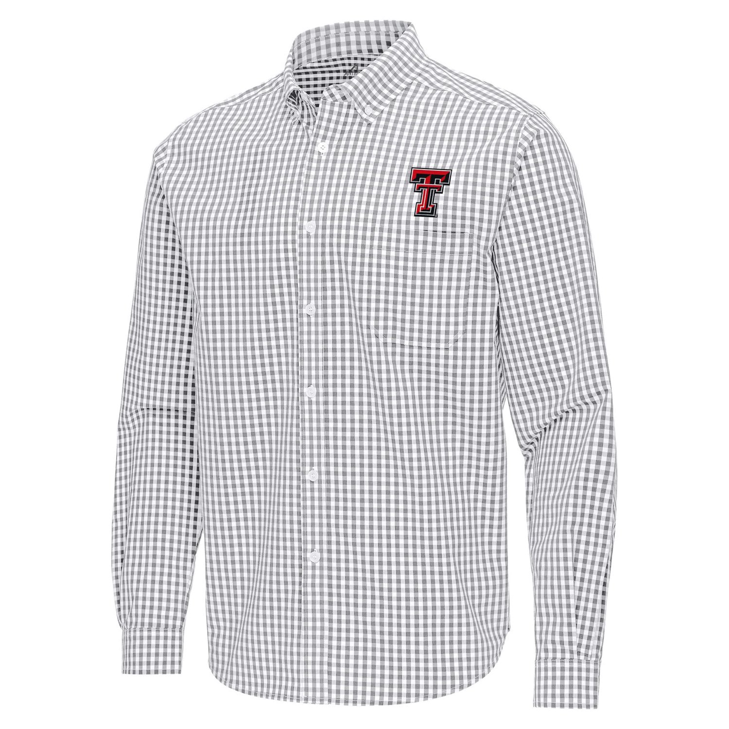 Antigua Texas Tech Raiders Ellis Woven Tri-Blend Long Sleeve Button ...