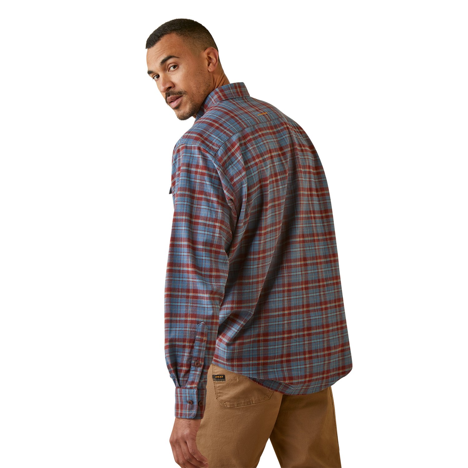 Ariat Men's Rebar Flannel DuraStretch Work Shirt | Academy