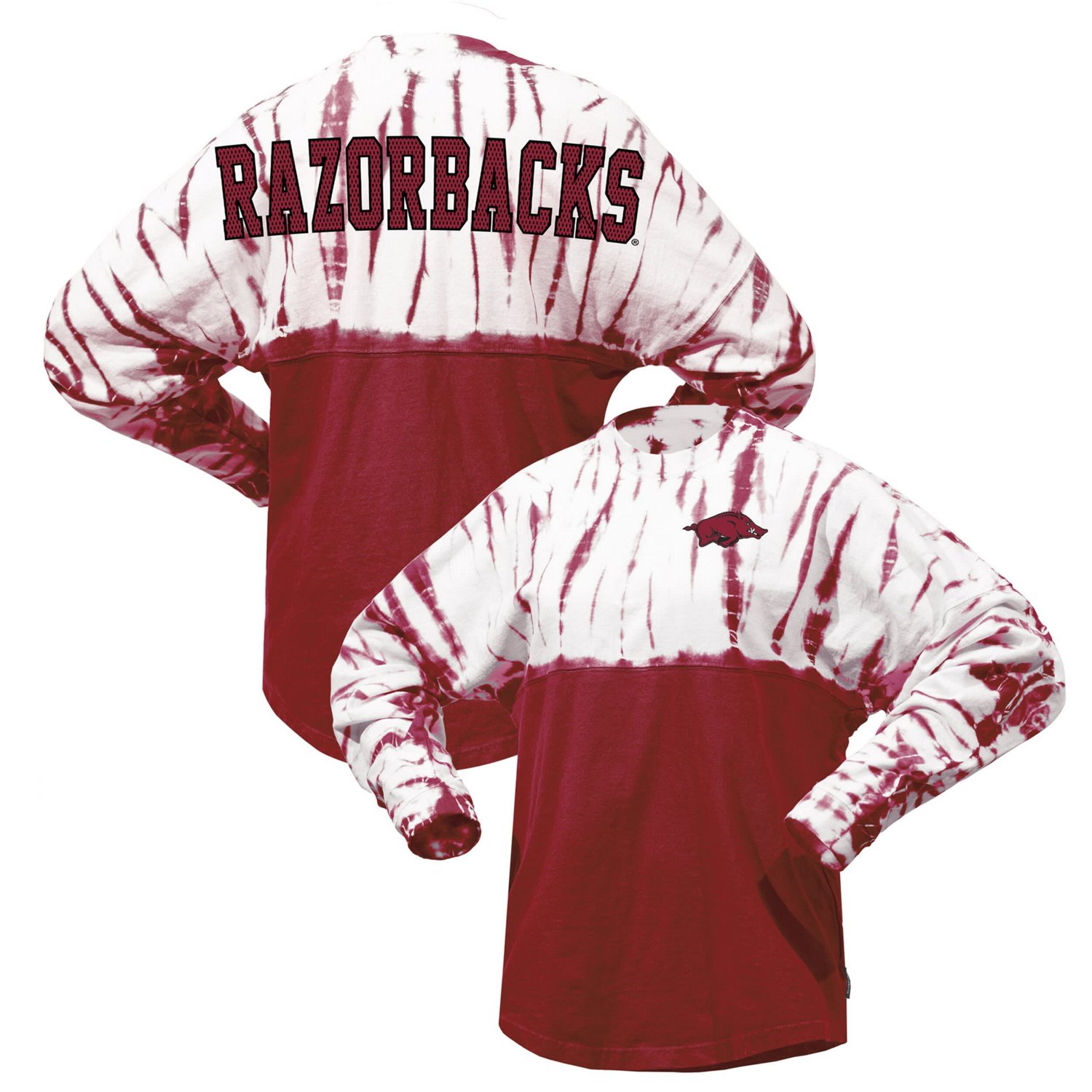 Arkansas Razorbacks TieDye Long Sleeve Jersey TShirt Academy