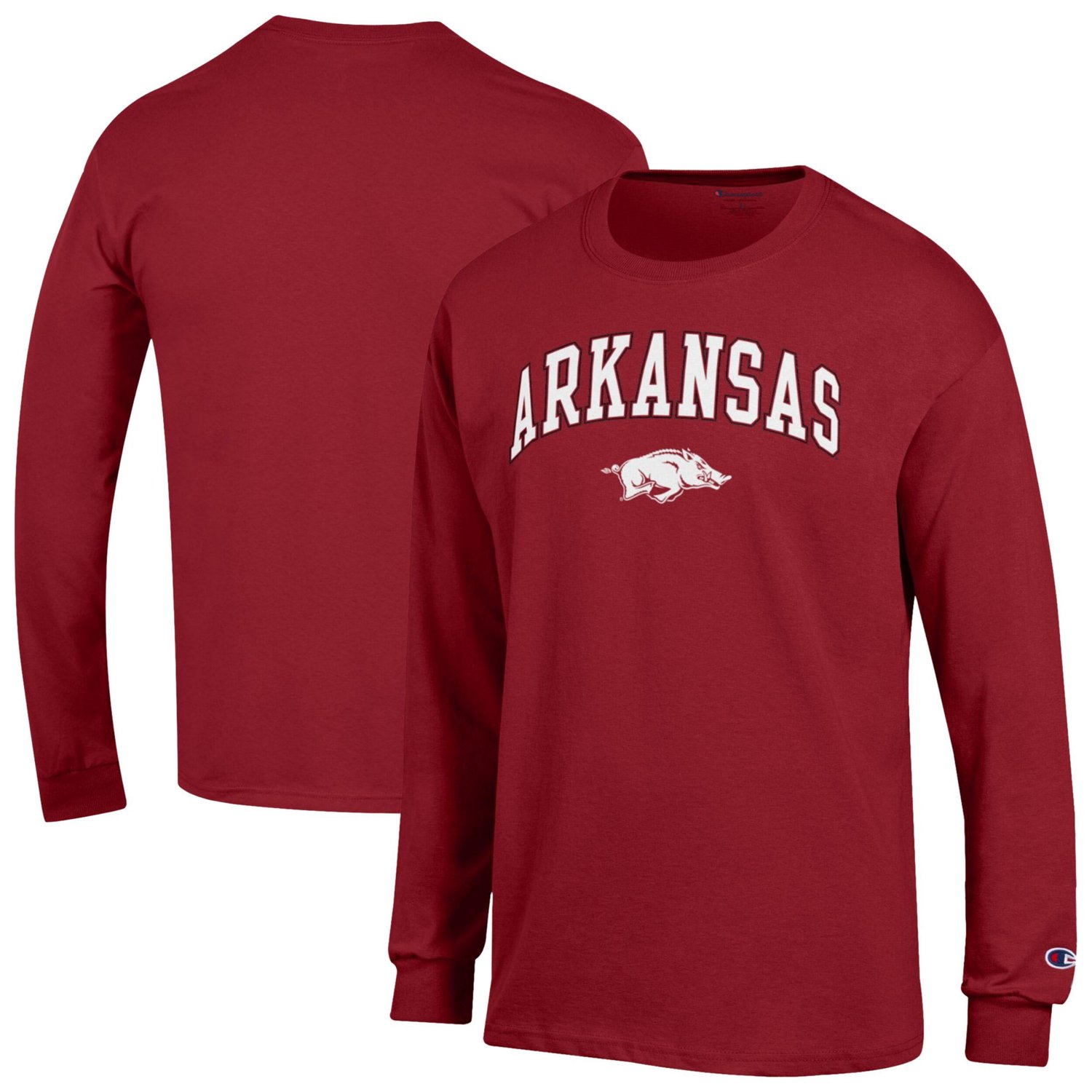 Champion Arkansas Razorbacks Arch Over Logo Long Sleeve T-Shirt | Academy