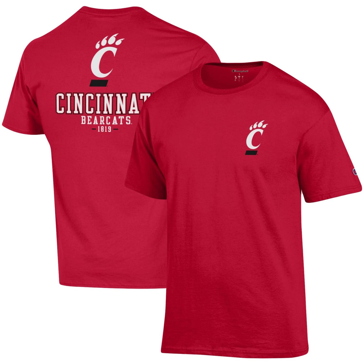 Champion Cincinnati Bearcats Stack 2-Hit T-Shirt | Academy