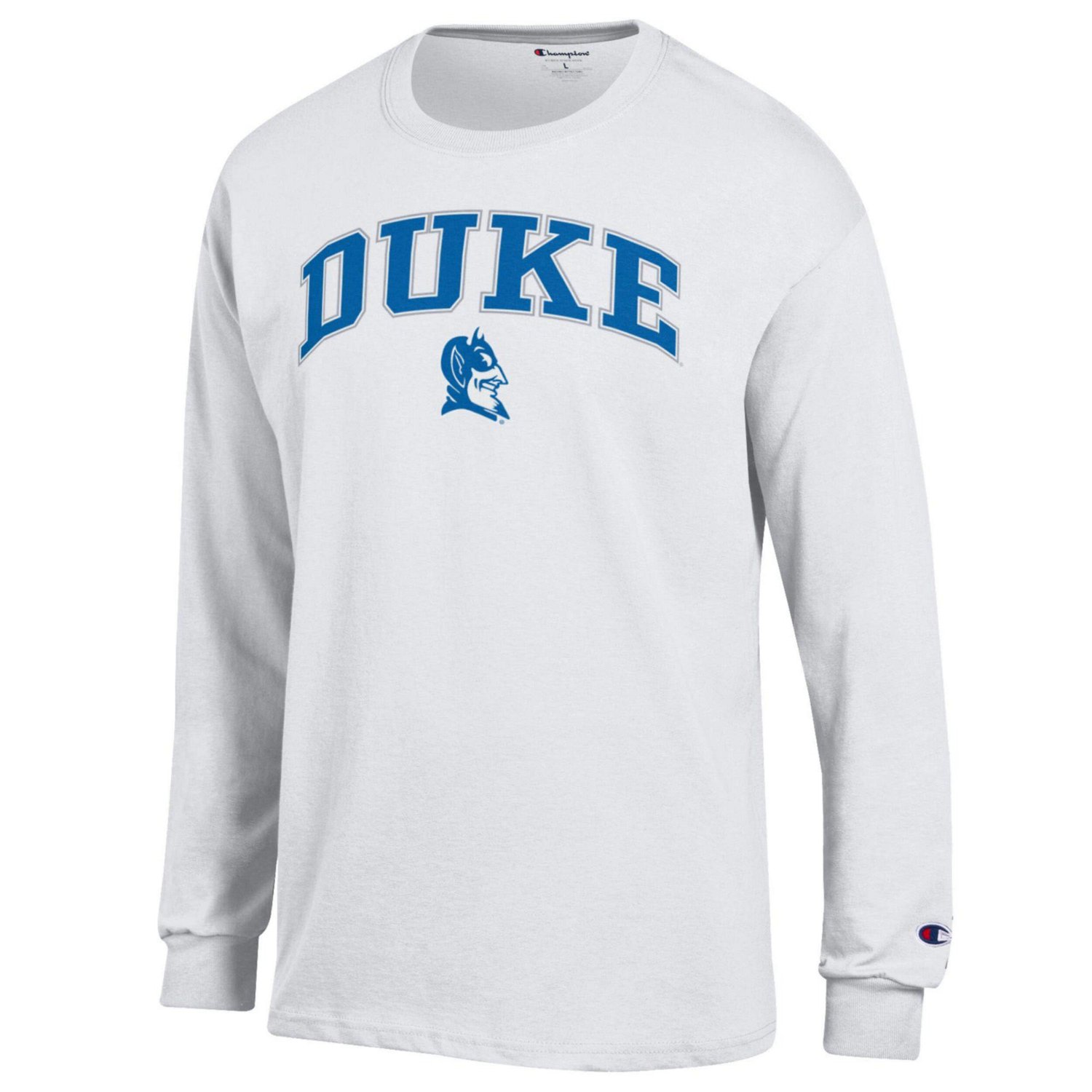 Champion Duke Blue Devils Arch Over Logo Long Sleeve T-Shirt | Academy